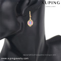 27230 xuping wholesale simple designed gold plated earrings